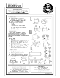 ILD1 datasheet: 6V, 50mA high density phototransistor optically coupled isolator ILD1