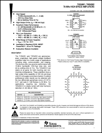 5962-9959901QPA datasheet:  70-MHZ HIGH-SPEED AMPLIFIER 5962-9959901QPA