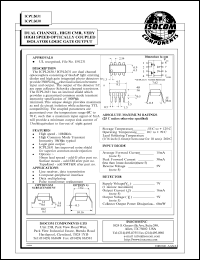 ICPL2630 datasheet: 5V, 30mA dual channel, high CMR, very high speed optically coupled isolator logic gate output ICPL2630