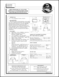 ICPL2730 datasheet: 5V, 40mA high speed dual channel optically coupled isolator photodarlington output ICPL2730