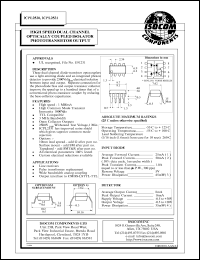 ICPL2530 datasheet: 5V, 50mA high speed dual channel optically coupled isolator photodarlington output ICPL2530