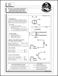 IS655A datasheet: 5V; 60mA 3mm DIA matched infrared emitter detector pair phototransistor output IS655A