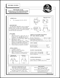 MOC8020 datasheet: 5V; 60mA non base optically coupled isolator photodarlington output MOC8020