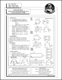 IS1 datasheet: 6V; 50mA high density phototransistor optically coupled isolator IS1