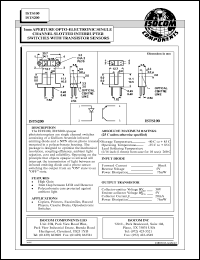 ISTS100 datasheet: 5V; 50mA single channel slotted interrupter switch with transistor sensors ISTS100