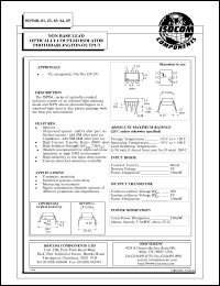 ISPD61 datasheet: 5V; 60mA non base lead optically coupled isolator photodarlington output ISPD61