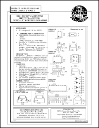 ISP521-2 datasheet: 5V; 50mA high density mounting phototransistor optically coupled isolator ISP521-2