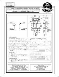 IST823 datasheet: 5V; 50mA interrupter switch with transistor sensors 450mm flying leads IST823