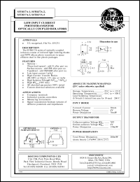 SFH617A-1 datasheet: 6V; 50mA low input phototransistor optically coupled isolator SFH617A-1