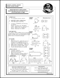 ISP845 datasheet: 6V; 50mA phototransistor optically coupled isolator ISP845