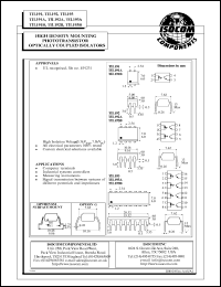 TIL191 datasheet: 5V; 50mA high density mounting phototransistor optically coupled isolator TIL191