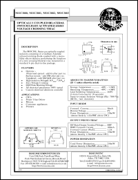 MOC3083 datasheet: 6V; 50mA optically coupled bilateral switch MOC3083