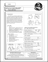 IS3052 datasheet: 3V; 60mA optically coupled isolator IS3052