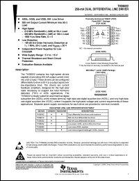 THS6022CPWPR datasheet:  250 MA DUAL HIGH-SPEED AMPLIFIERS THS6022CPWPR