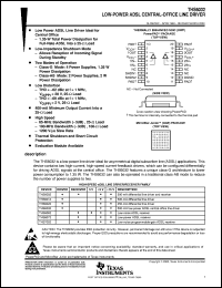 THS6032CDWPR datasheet:  LOW POWER ADSL CENTRAL OFFICE LINE DRIVER THS6032CDWPR
