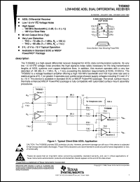 THS6062CD datasheet:  LOW-NOISE ADSL DIFFERENTIAL RECEIVER THS6062CD