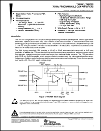 THS7001CPWPR datasheet:  70-MHZ PROGRAMMABLE-GAIN AMPLIFIER THS7001CPWPR