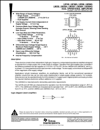 LM258ADR datasheet:  DUAL OPERATIONAL AMPLIFIER LM258ADR