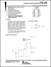 LM2900D datasheet:  QUADRUPLE OPERATIONAL AMPLIFIER LM2900D