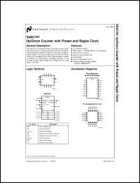 5962-89749012A datasheet: 4-Bit Up/Down Counter 5962-89749012A