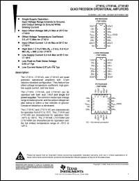 LT1014MFKB datasheet:  QUAD PRECISION OPERATIONAL AMPLIFIER LT1014MFKB