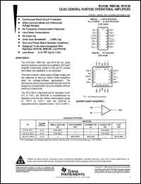 RC4136NS datasheet:  QUAD GENERAL-PURPOSE OPERATIONAL AMPLIFIER RC4136NS