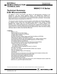 MC68HC711K4VFN2 datasheet: 8-Bit microcontroller , OTPROM, 2 MHz MC68HC711K4VFN2