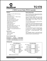 TC170CPE datasheet: CMOS current mode PWM controller TC170CPE