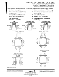 TL081IP datasheet: JFET-input operational amplifier, Vio=6 mV max TL081IP