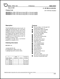 MSU2955C25 datasheet: 25 MHZ 16 KB internal memory MCU, on-line down-loadable MSU2955C25