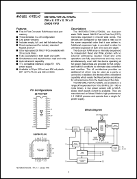 MS7201AL-25NC datasheet: 25ns; 256 x 9, 512 x9, 1K x 9 CMOS FIFO MS7201AL-25NC