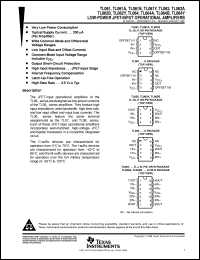 TL061ACD datasheet:  LOW-POWER JFET-INPUT OPERATIONAL AMPLIFIER TL061ACD