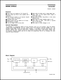 MSS0287 datasheet: 2.4-6V voice ROM MSS0287