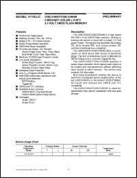 V29C31004B-90J datasheet: 4 megabit (524, 288 x 8bit) 3.3V CMOS flash memory V29C31004B-90J