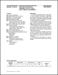 V29C51001B-70J datasheet: 1megabit (131,072 x 8bit) 5V CMOS flash memory V29C51001B-70J