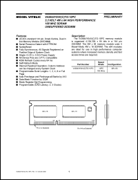 V43644YO4VCTG-10PC datasheet: 3.3V 4M x 64 high performance 100MHz SDRAM unbuffered SODIMM V43644YO4VCTG-10PC