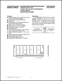 V43658Y04VATG-10PC datasheet: 3.3V 8M x 64 high performance 100MHz SDRAM unbuffered SODIMM V43658Y04VATG-10PC