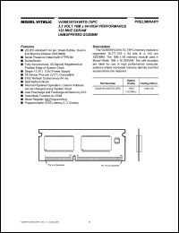 V436616Y24VATG-75PC datasheet: 3.3V 16M x 64 high performance 133MHz SDRAM unbuffered SODIMM V436616Y24VATG-75PC