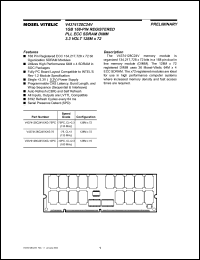 V4374128C24VSG-75 datasheet: 1GB registered PLL ECC SDRAM DIMM 3.3V 128M x 72 V4374128C24VSG-75