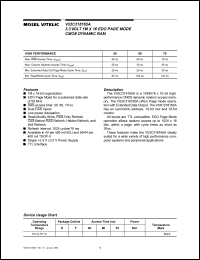 V53C318165AK datasheet: 3.3V 1M x 16 EDO page mode CMOS dynamic RAM V53C318165AK