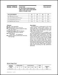 V53C8126HT40 datasheet: Ultra-high performance 128K x 8bit fast page mode CMOS dynamic RAM V53C8126HT40