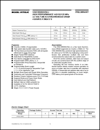 V54C365804VDL datasheet: 3.3V ultra high performance 8M x 8 SDRAM 4 banks x 2Mbit x 8 V54C365804VDL