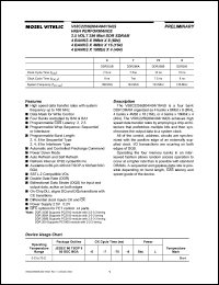 V58C2256164SXT8 datasheet: High performance 2.5V 128MB DDR SDRAM V58C2256164SXT8