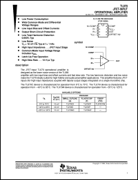 TL070IDR datasheet:  LOW-NOISE JFET-INPUT DECOMPENSATED OPERATIONAL AMPLIFIER TL070IDR