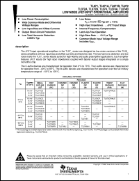 TL071CD datasheet:  LOW-NOISE JFET-INPUT GENERAL-PURPOSE OPERATIONAL AMPLIFIER TL071CD