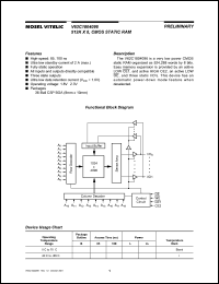 V62C1804096LL-85TI datasheet: 512K x 8 CMOS static RAM V62C1804096LL-85TI