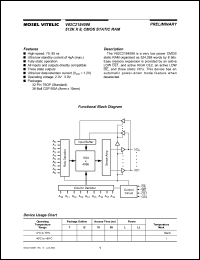 V62C2184096L-85T datasheet: 512K x 8 CMOS static RAM V62C2184096L-85T