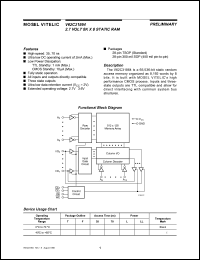 V62C31864L-35F datasheet: 2.7K 8K x 8 static RAM V62C31864L-35F