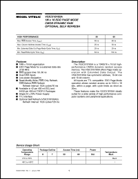 V53C518165A datasheet: 1M x 16 EDO page mode CMOS dynamic RAM optional self refresh V53C518165A