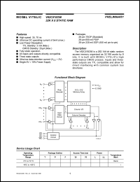 V62C518256L-35T datasheet: 32K x 8 static RAM V62C518256L-35T